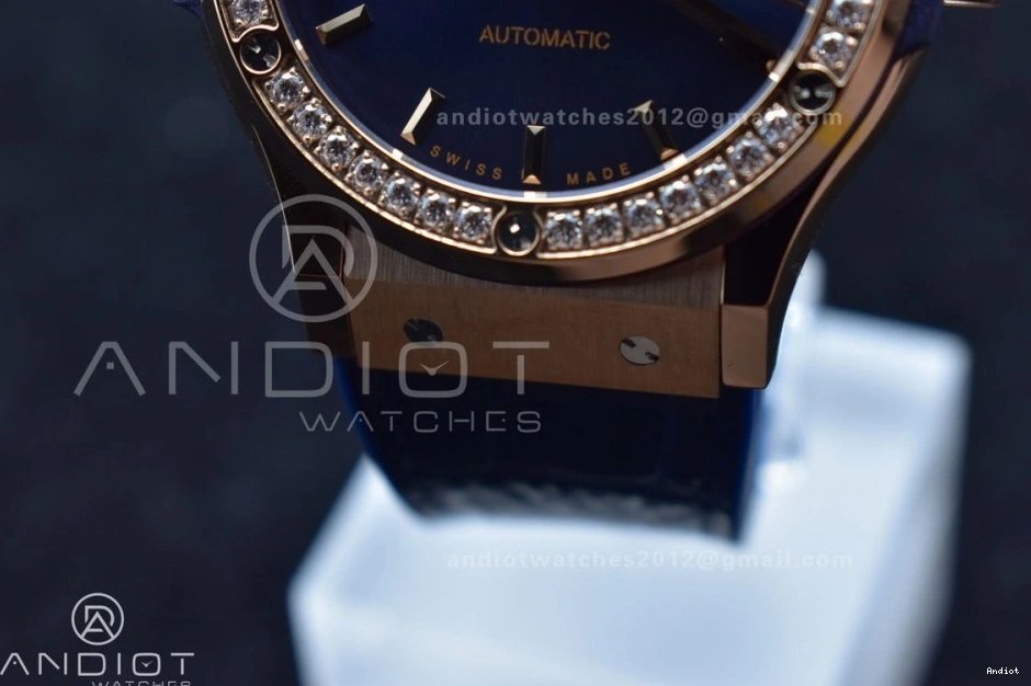 Strap SS Blue Gummy Dial on 1:1 45mm Bezel Classic Edition Diamond Best Fusion with A2892 HBF Blue 0328